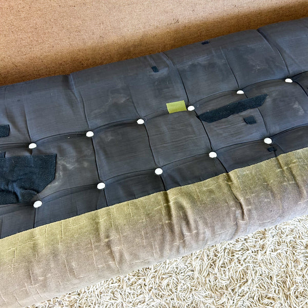 TESSA OLIVE GREEN VELOUR THREE SEATER SOFA