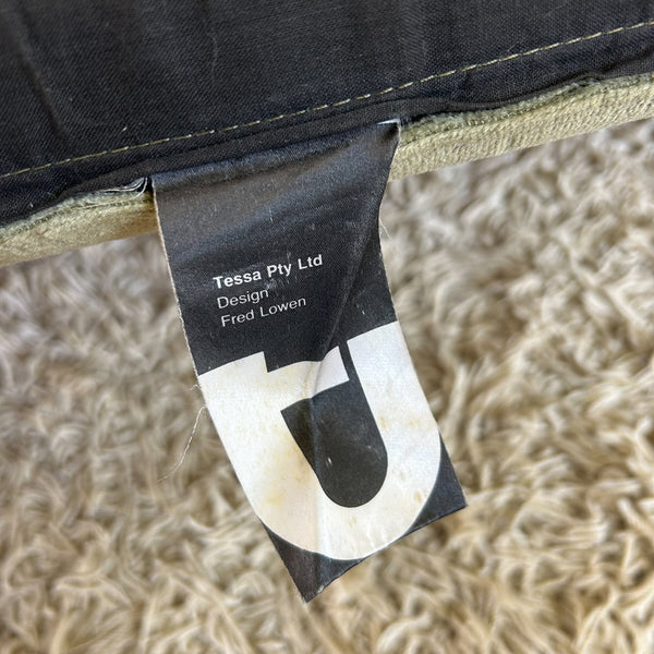 TESSA OLIVE GREEN VELOUR THREE SEATER SOFA