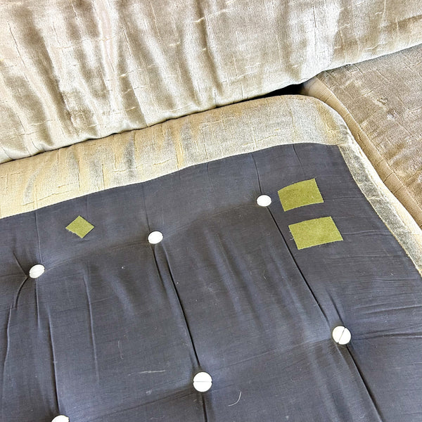 TESSA OLIVE GREEN VELOUR THREE SEATER SOFA