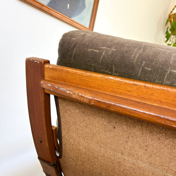 TESSA OLIVE GREEN VELOUR THREE SEATER SOFA