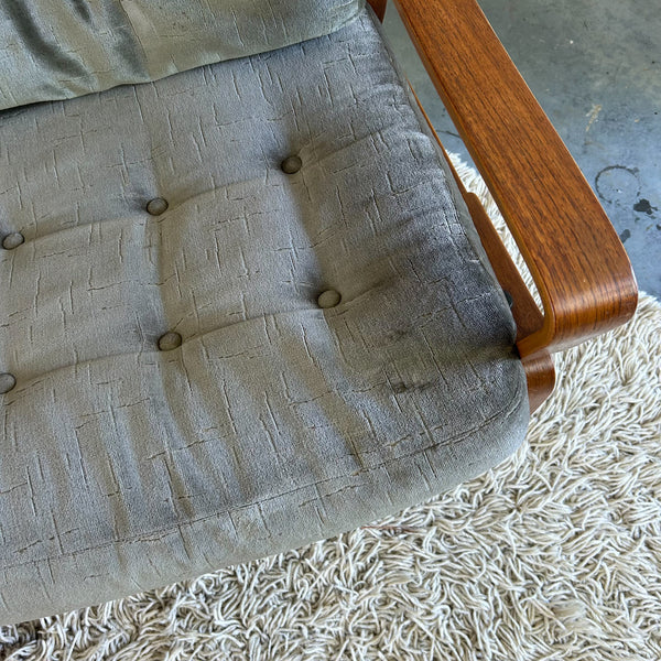 TESSA OLIVE GREEN VELOUR ARMCHAIRS