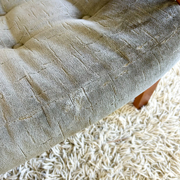 TESSA OLIVE GREEN VELOUR ARMCHAIRS