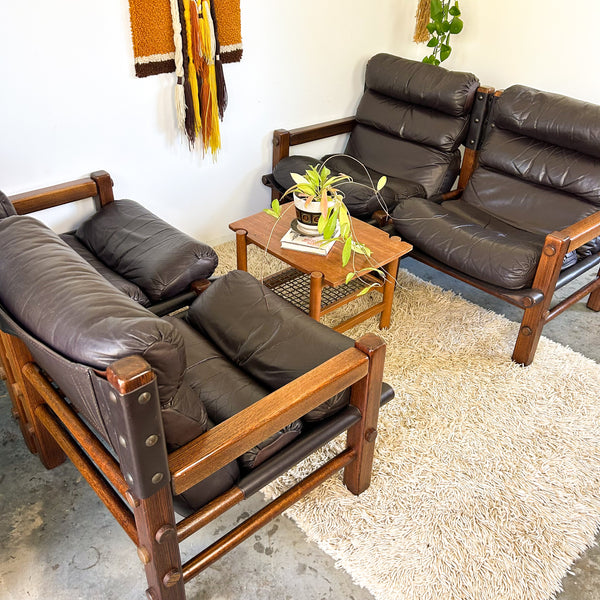 NORE FURNITURE TWO SEATER LEATHER SOFAS