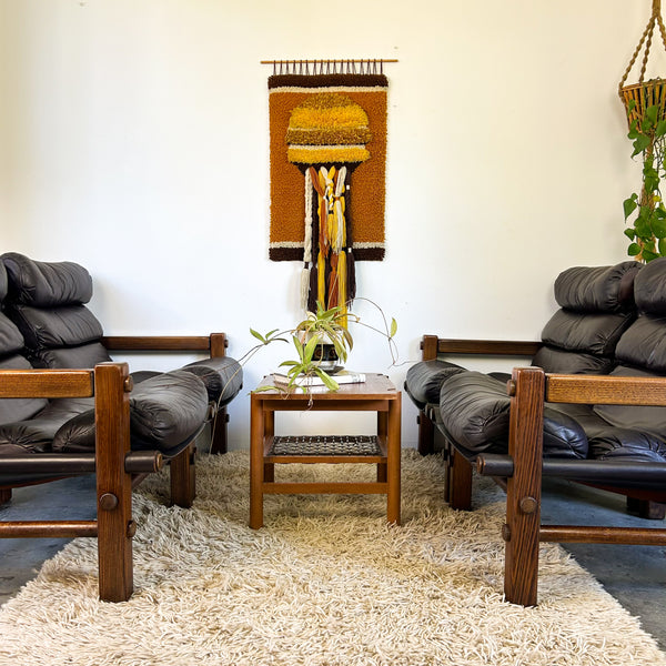 NORE FURNITURE TWO SEATER LEATHER SOFAS