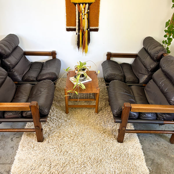 NORE FURNITURE TWO SEATER LEATHER SOFAS