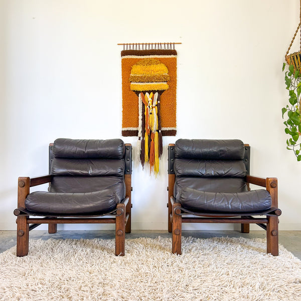 NORE FURNITURE TWO SEATER LEATHER SOFAS