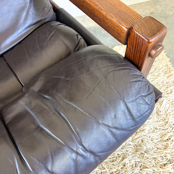 NORE FURNITURE TWO SEATER LEATHER SOFAS