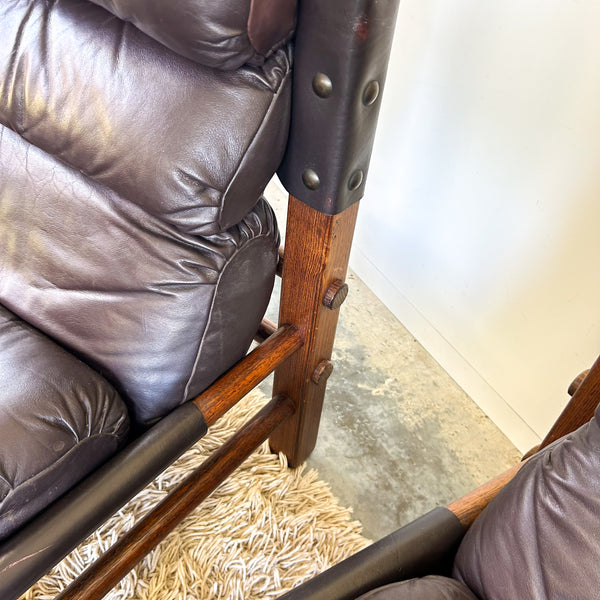 NORE FURNITURE TWO SEATER LEATHER SOFAS