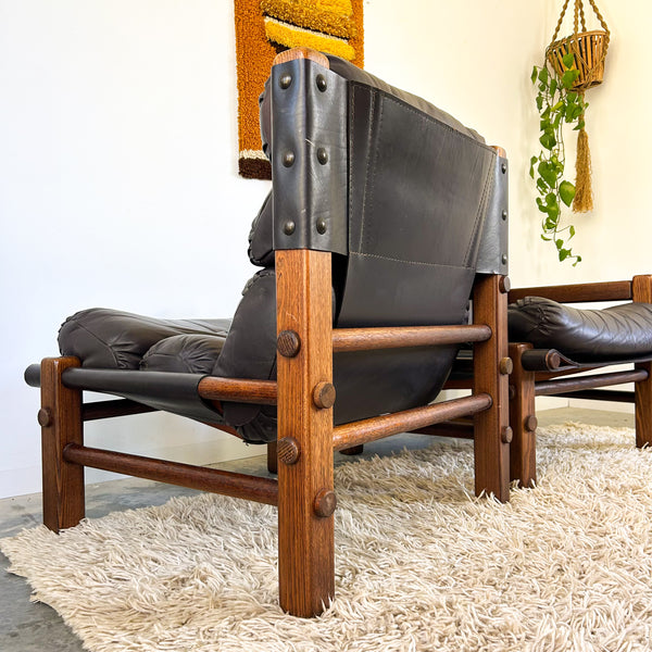 NORE FURNITURE TWO SEATER LEATHER SOFAS