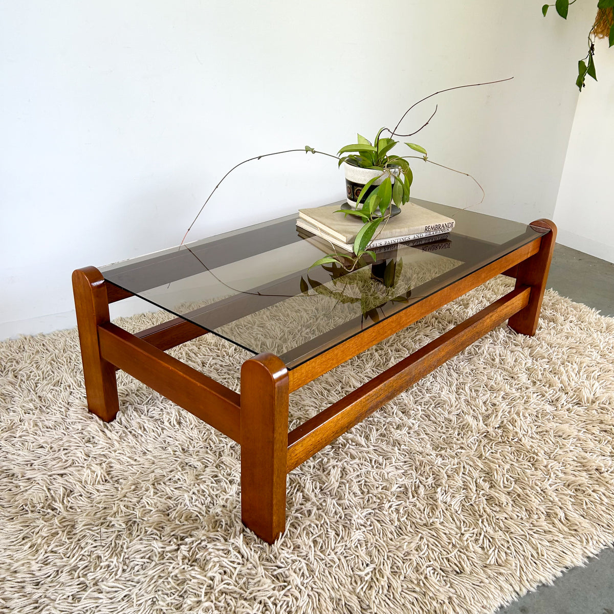 SMOKY GLASS COFFEE TABLE