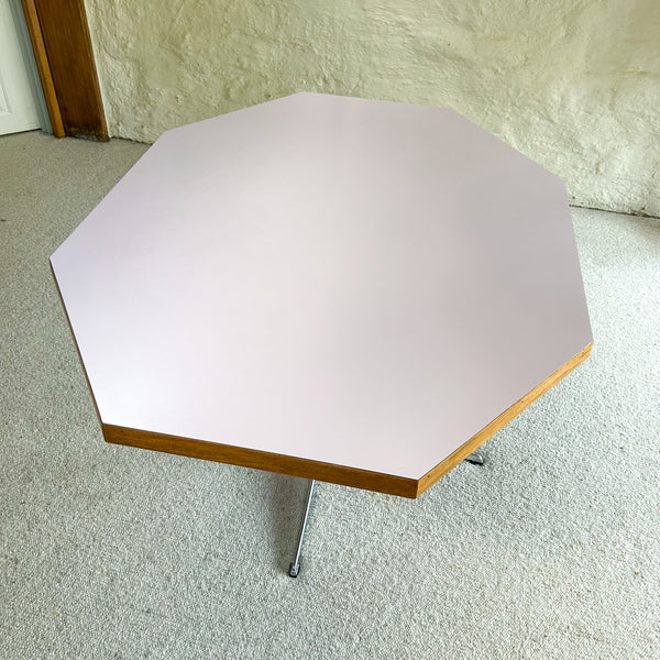 OCTAGONAL PINK DINING TABLE