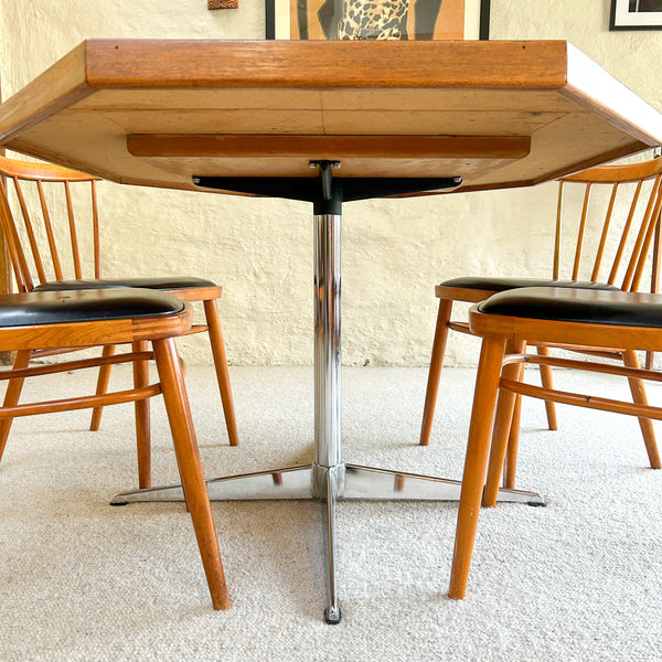 OCTAGONAL PINK DINING TABLE