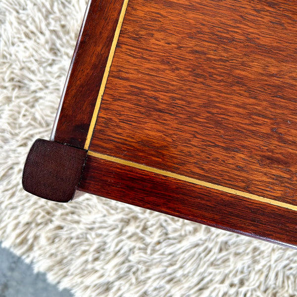 COFFEE TABLE WITH BRASS INLAY