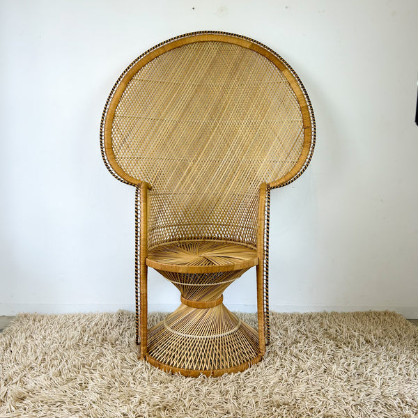 CANE PEACOCK CHAIR