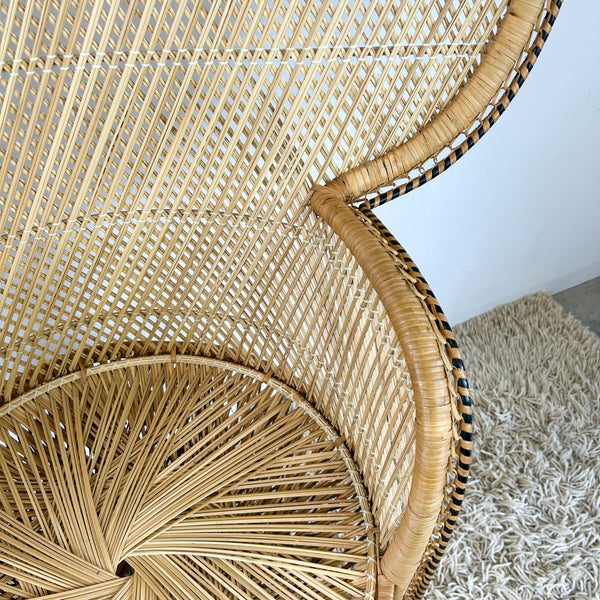 CANE PEACOCK CHAIR