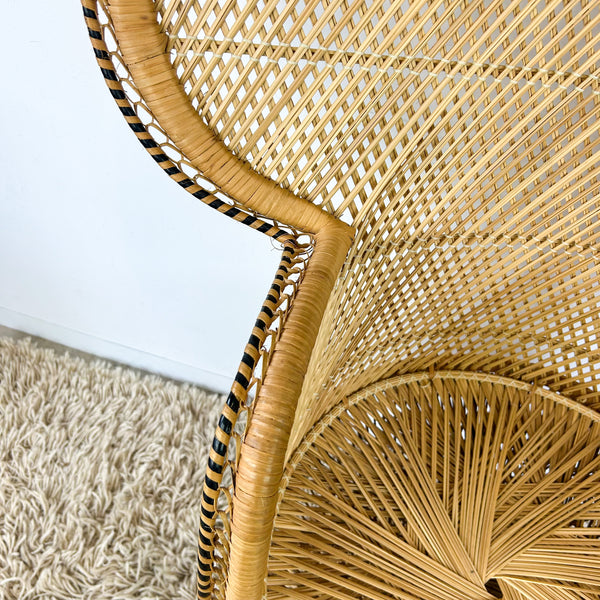 CANE PEACOCK CHAIR