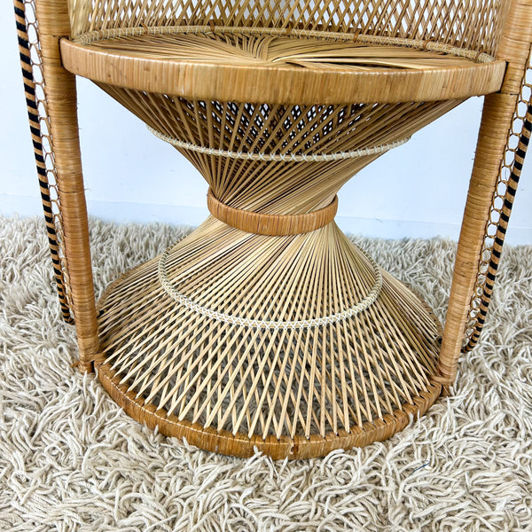 CANE PEACOCK CHAIR