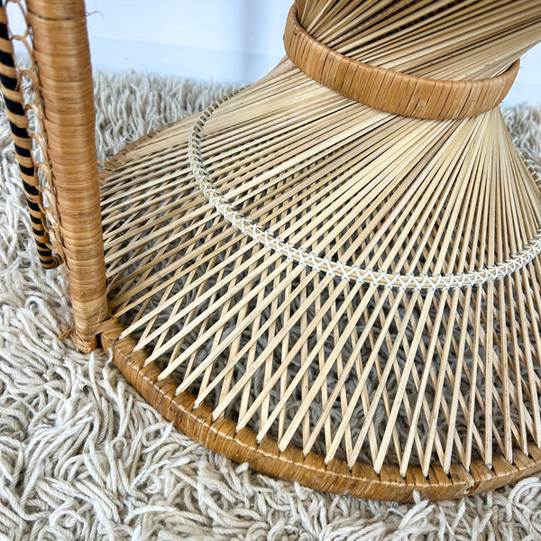CANE PEACOCK CHAIR