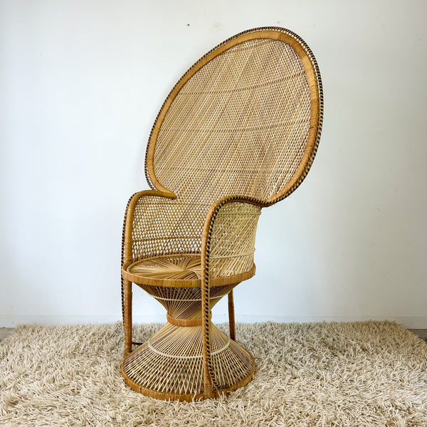 CANE PEACOCK CHAIR
