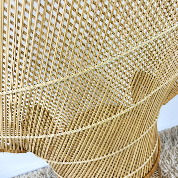 CANE PEACOCK CHAIR