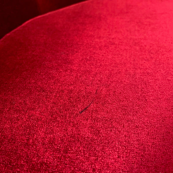 RED VELVET SOFA - HEY JUDE WORKSHOP • Vintage furniture & wares.