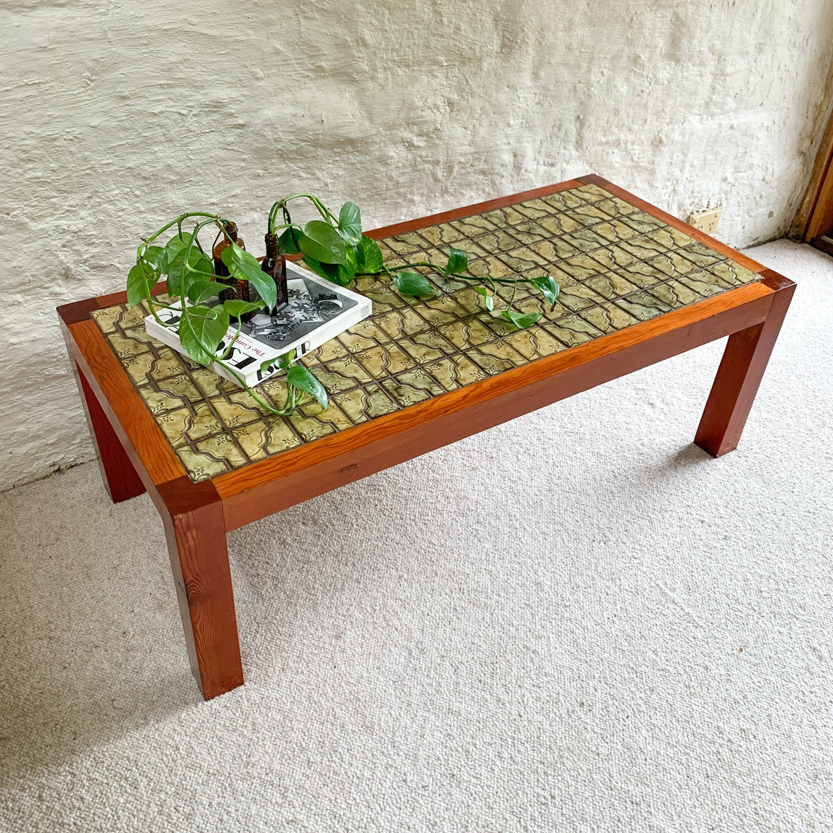 TILE TOP COFFEE TABLE