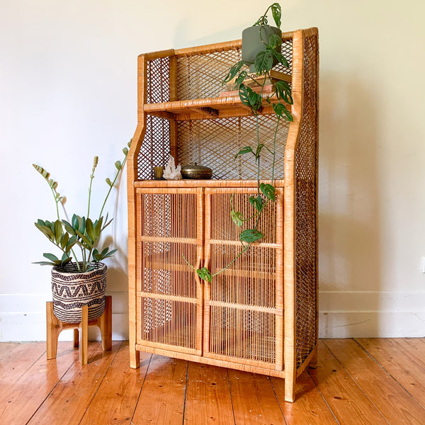 CANE CABINET SIDEBOARD - HEY JUDE WORKSHOP • Vintage furniture & wares.
