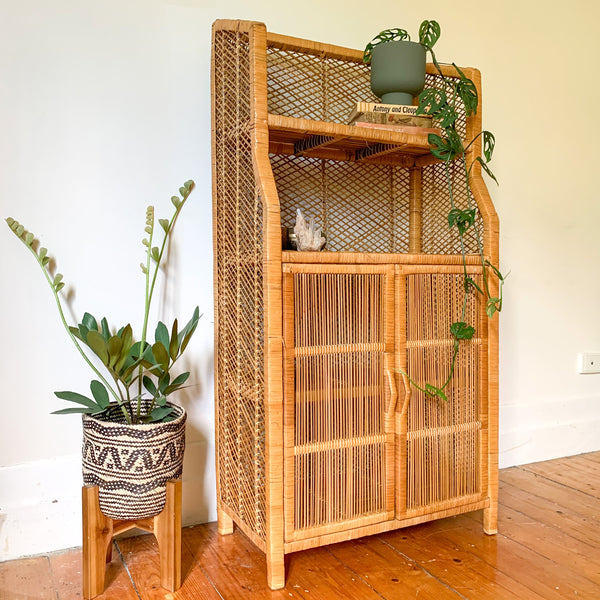 CANE CABINET SIDEBOARD - HEY JUDE WORKSHOP • Vintage furniture & wares.