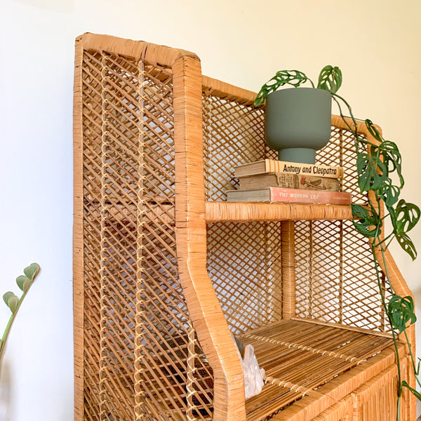CANE CABINET SIDEBOARD - HEY JUDE WORKSHOP • Vintage furniture & wares.
