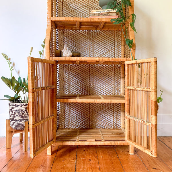 CANE CABINET SIDEBOARD - HEY JUDE WORKSHOP • Vintage furniture & wares.