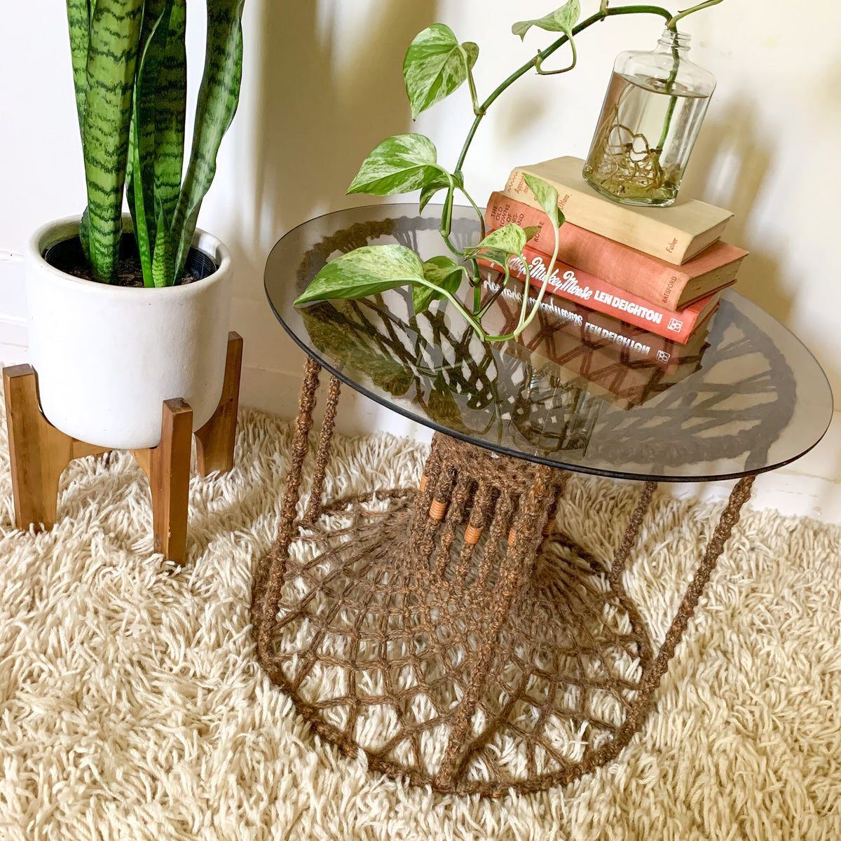 MACRAME COFFEE TABLE