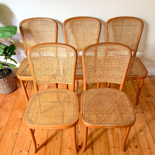 RATTAN BENTWOOD DINING CHAIRS - HEY JUDE WORKSHOP • Vintage furniture & wares.