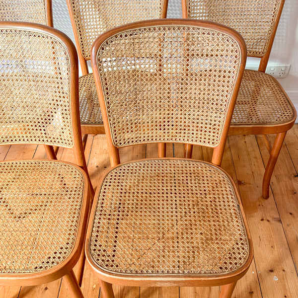 RATTAN BENTWOOD DINING CHAIRS - HEY JUDE WORKSHOP • Vintage furniture & wares.