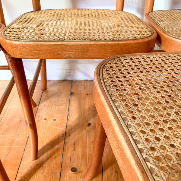 RATTAN BENTWOOD DINING CHAIRS - HEY JUDE WORKSHOP • Vintage furniture & wares.