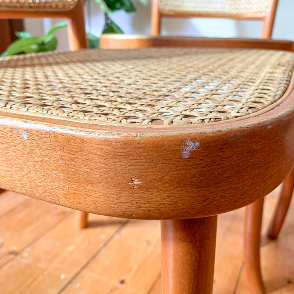 RATTAN BENTWOOD DINING CHAIRS - HEY JUDE WORKSHOP • Vintage furniture & wares.