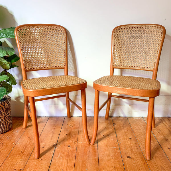RATTAN BENTWOOD DINING CHAIRS - HEY JUDE WORKSHOP • Vintage furniture & wares.