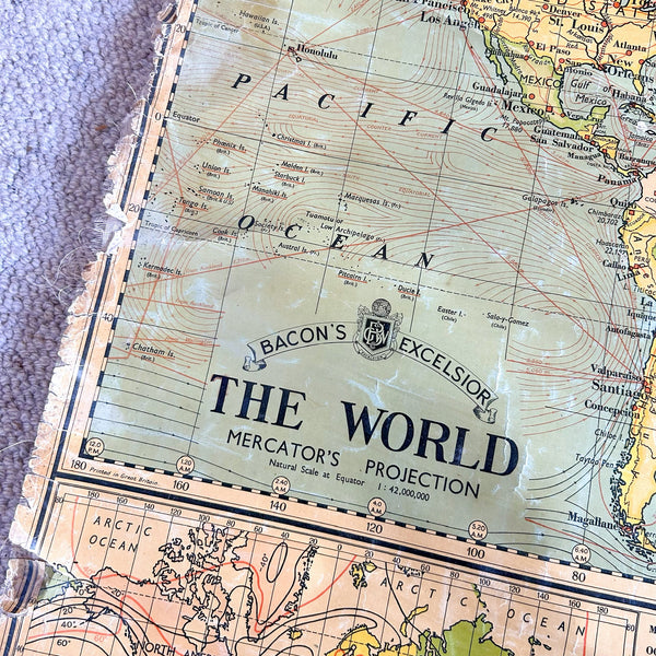 1950s WORLD MAP