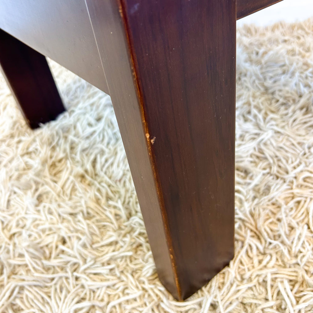 UPHOLSTERED FOOTSTOOL - HEY JUDE WORKSHOP • Vintage furniture & objects Melbourne