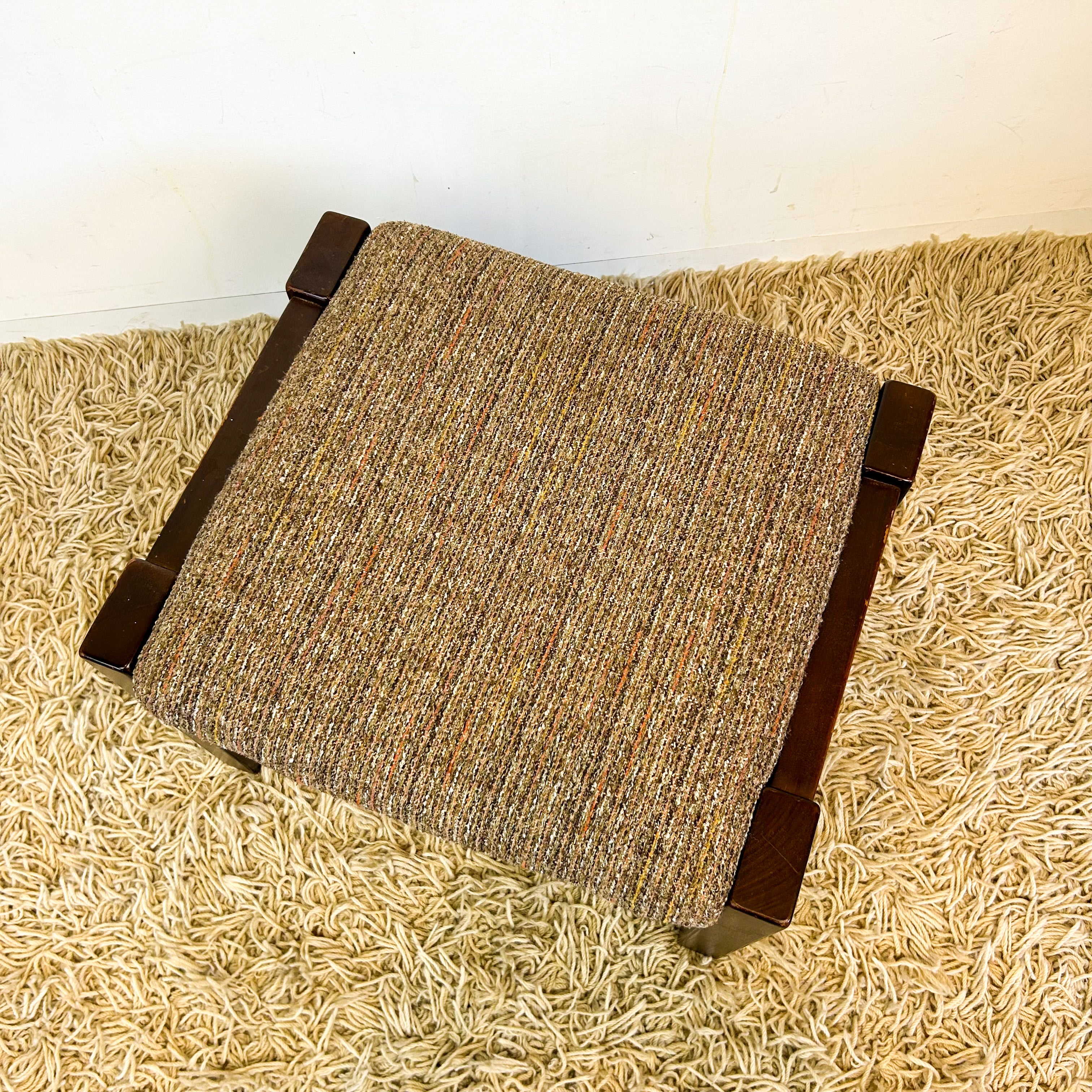 UPHOLSTERED FOOTSTOOL - HEY JUDE WORKSHOP • Vintage furniture & objects Melbourne