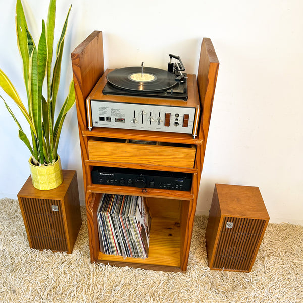 PINE STEREO CABINET