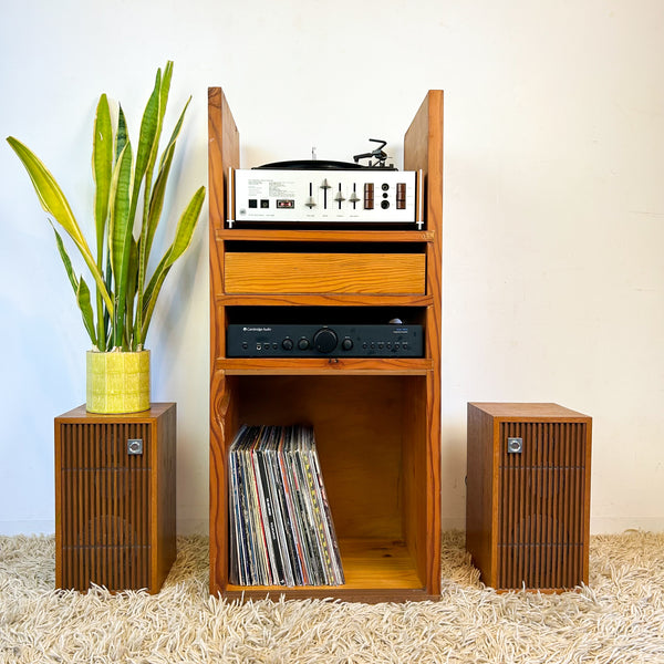 PINE STEREO CABINET