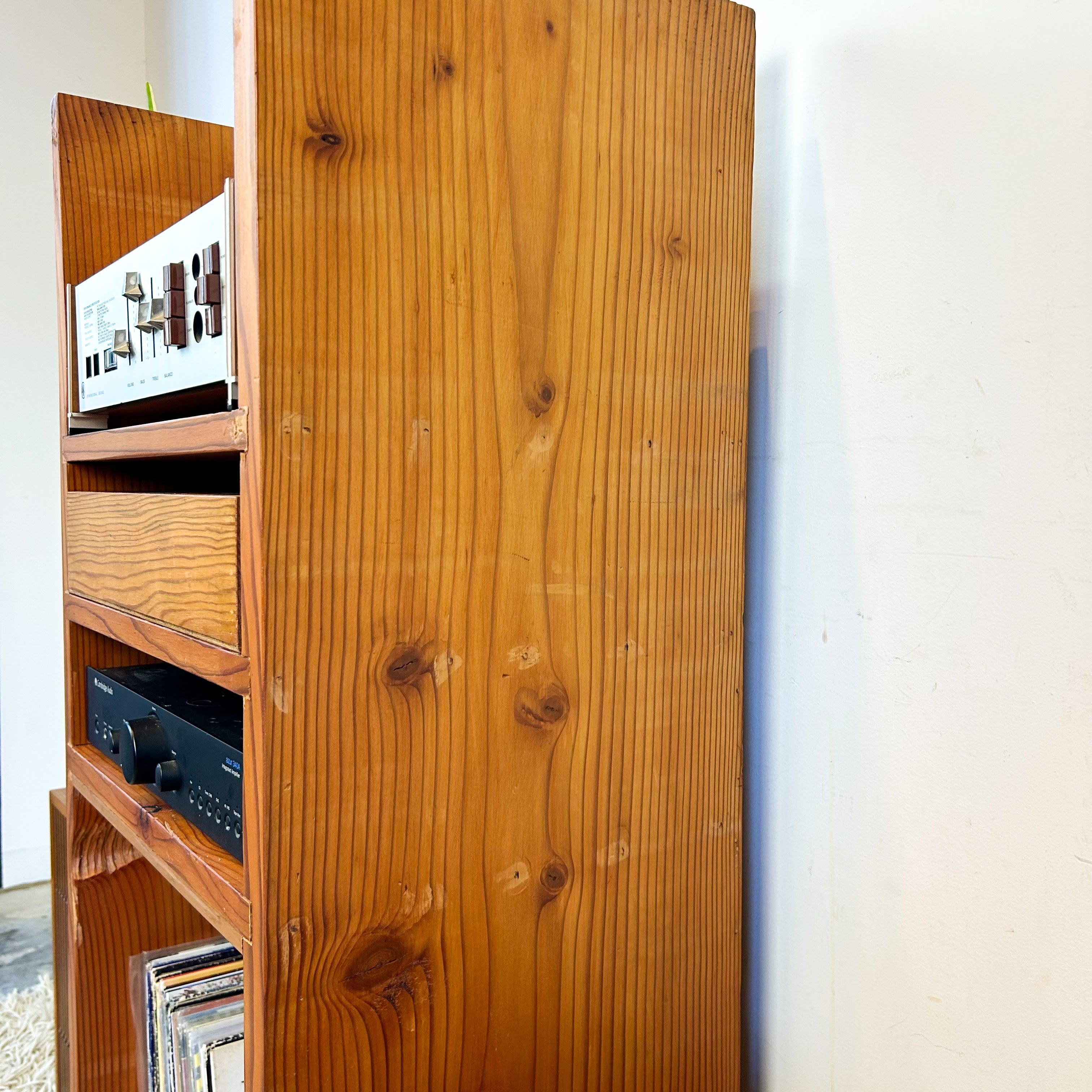 PINE STEREO CABINET - HEY JUDE WORKSHOP • Vintage furniture & objects Melbourne