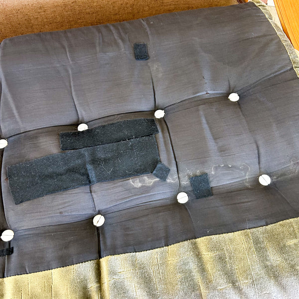 TESSA OLIVE GREEN VELOUR THREE SEATER SOFA