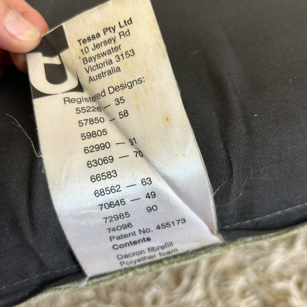 TESSA OLIVE GREEN VELOUR THREE SEATER SOFA