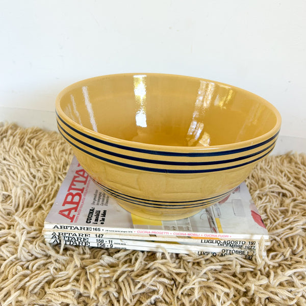 YELLOW WARE MIXING BOWL - HEY JUDE WORKSHOP • Vintage furniture & objects Melbourne