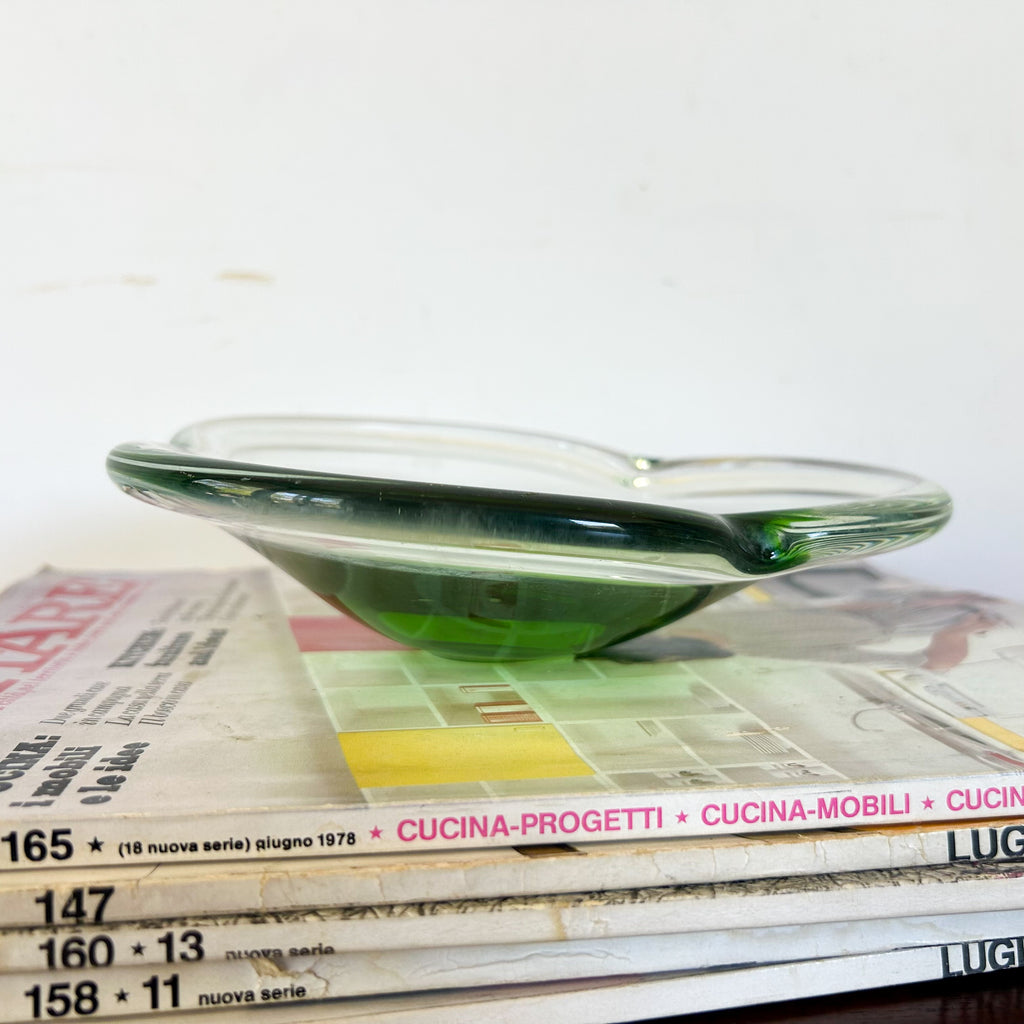 ASYMMETRIC SOMMERSO ART GLASS DISH