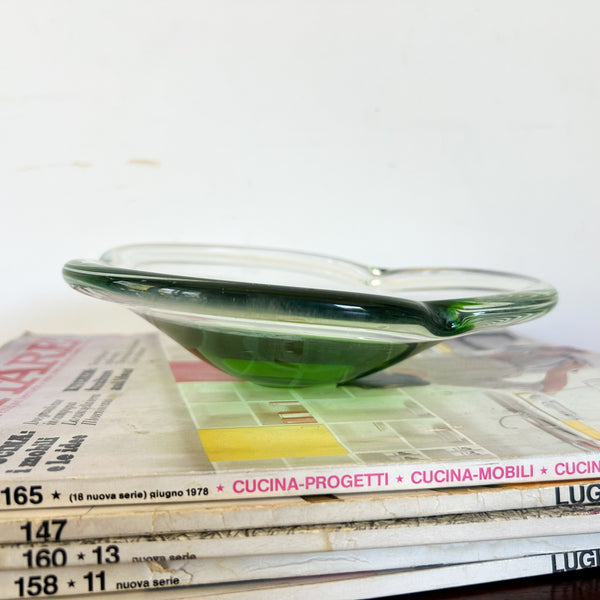 ASYMMETRIC SOMMERSO ART GLASS DISH