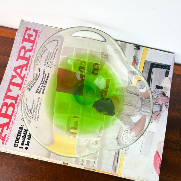 ASYMMETRIC SOMMERSO ART GLASS DISH