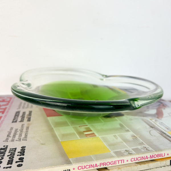 ASYMMETRIC SOMMERSO ART GLASS DISH