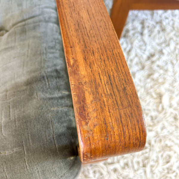 TESSA OLIVE GREEN VELOUR ARMCHAIRS